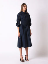 D33918 Navy Midi Dress