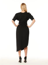 D33113 Double waist rush midi dress