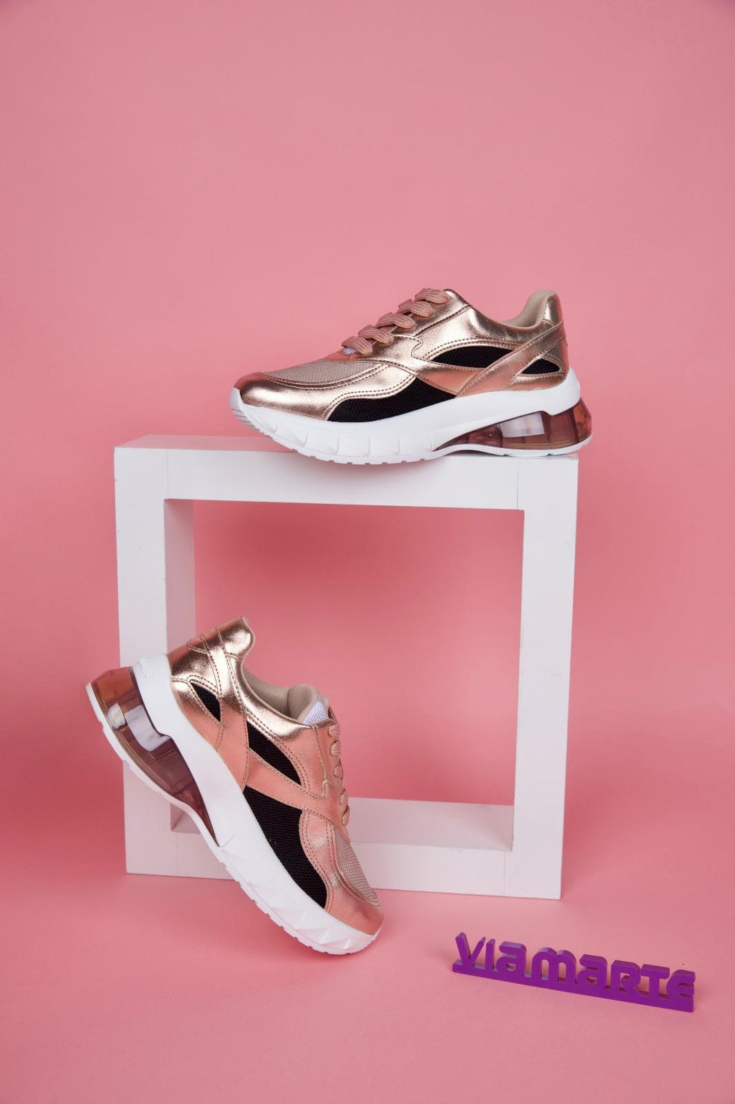 Rose Gold tenis Shoe