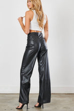 Faux leather wide leg Pant