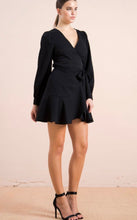 AD-1782 Solid Mini wrap Dress