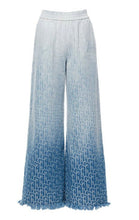 CP1740 Jacquard Ombré wide leg pant