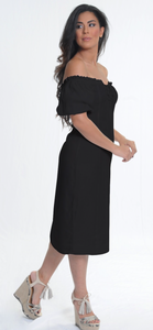 IQ-205 Mid Off shoulder Dress