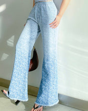 CP1740 Jacquard Ombré wide leg pant