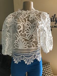 JJ1070 Crochet Top