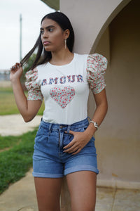 LP8128 Amour floral top