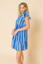 Tribal blue dress