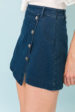 JP5713  Uneven bottoms down skort