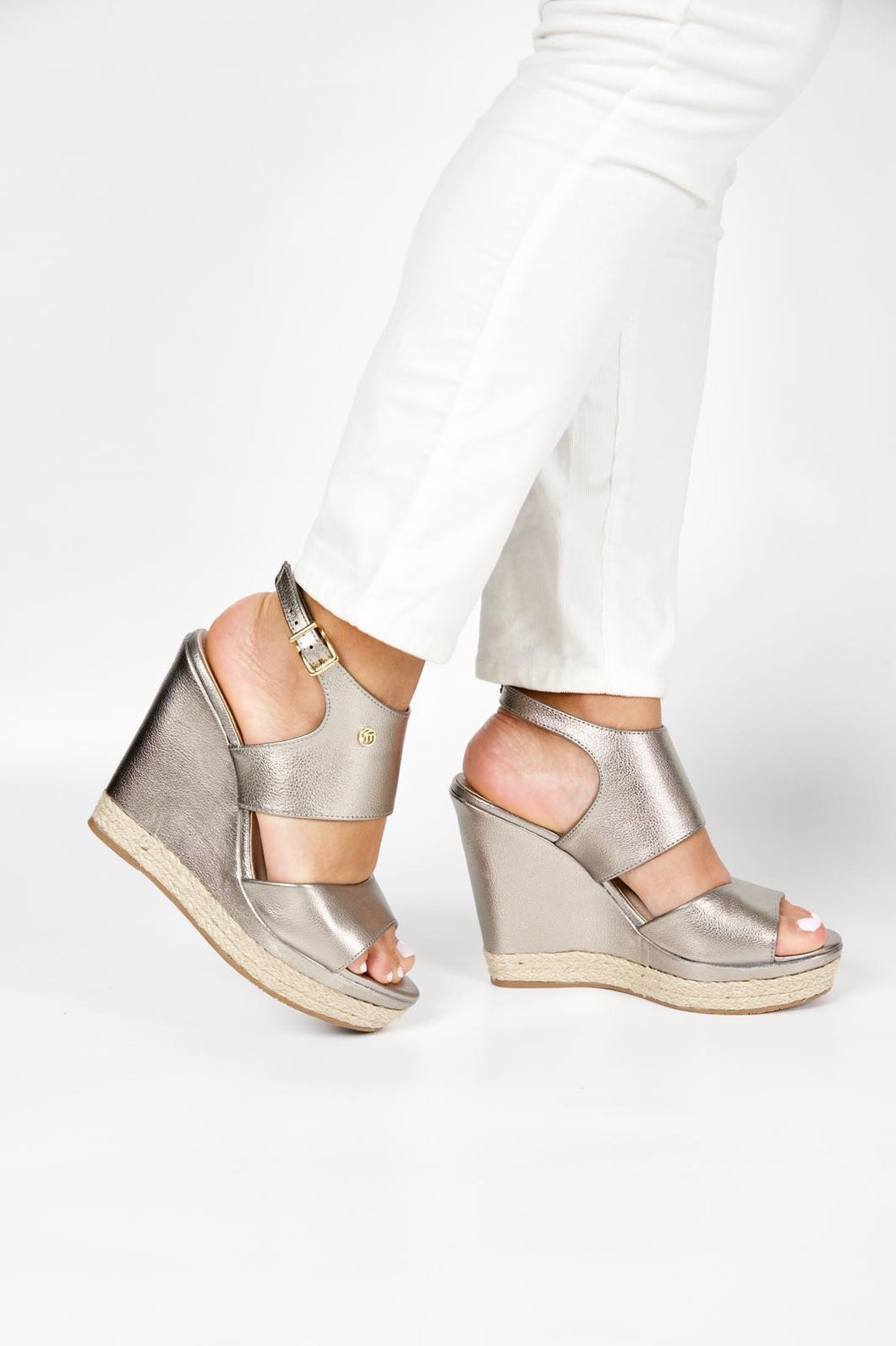 Ankle Pewter Wedge