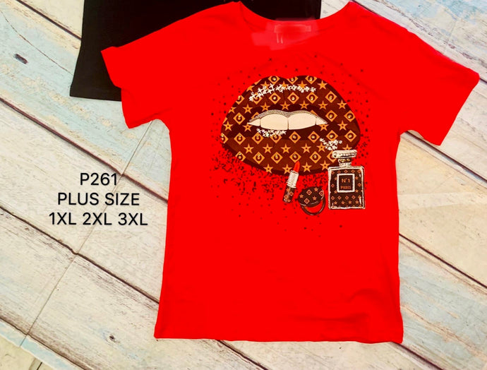 P261 Lips Red Top