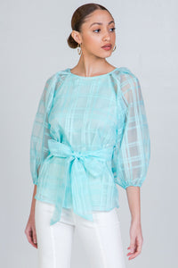 JT8936 Long sleeve sashy bow