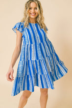 Tribal blue dress