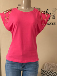 JJ1227 Sleevesless Shoulder Pad top