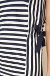 True Blue striped navy blue dress