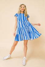 Tribal blue dress