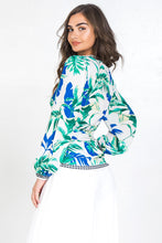 Jt8877 Printed wrap shirt