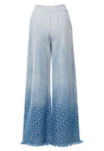 CP1740 Jacquard Ombré wide leg pant