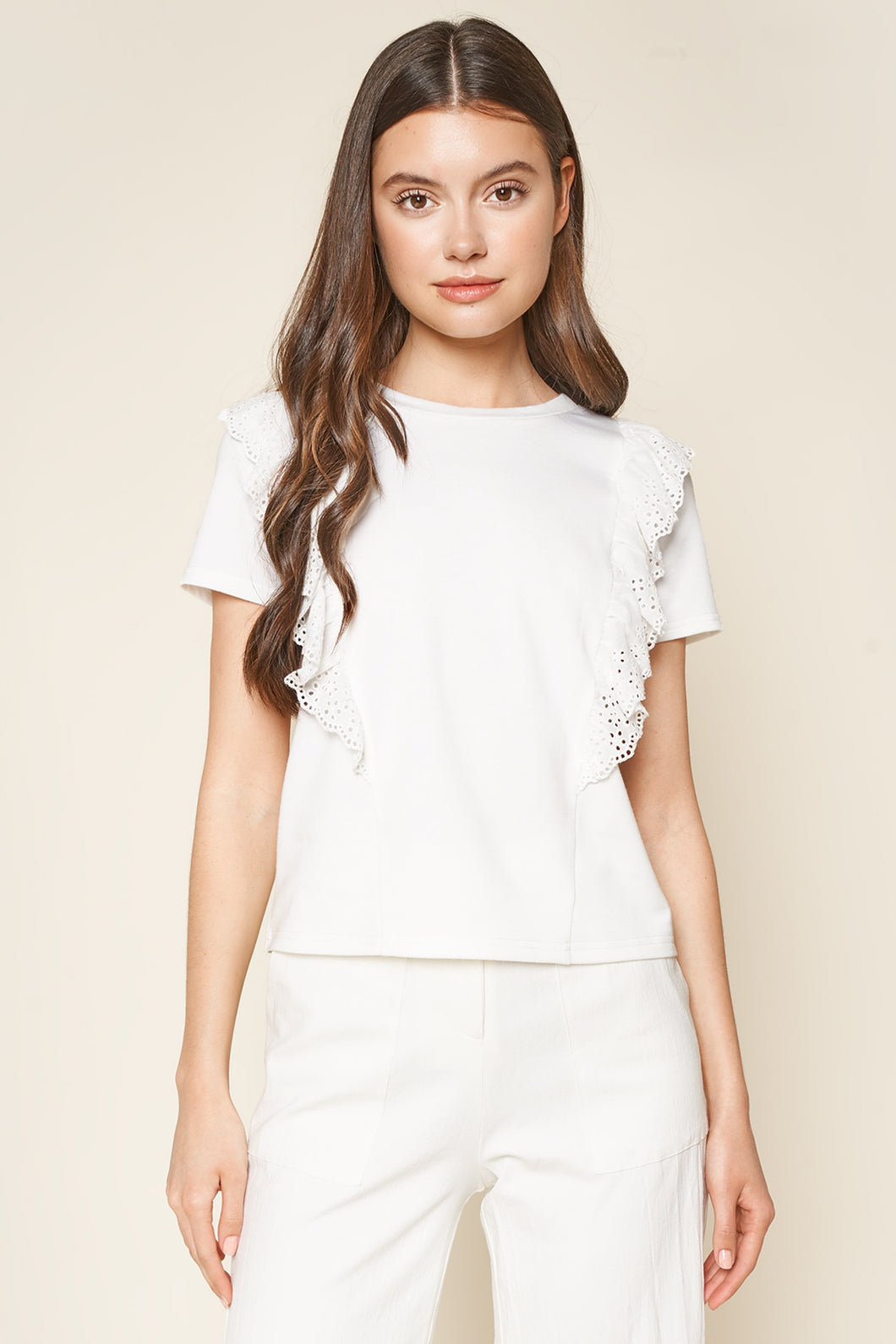 Skyler Ruffle knit Top